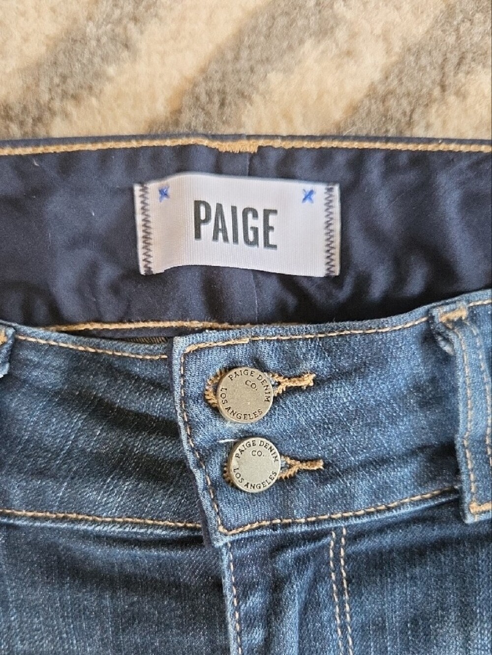 PAIGE Hidden Boot Indigo Flared Women's Jeans Size 28 - Picture 2 of 7